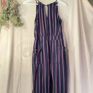 STRIPED JUMPSUIT - medium